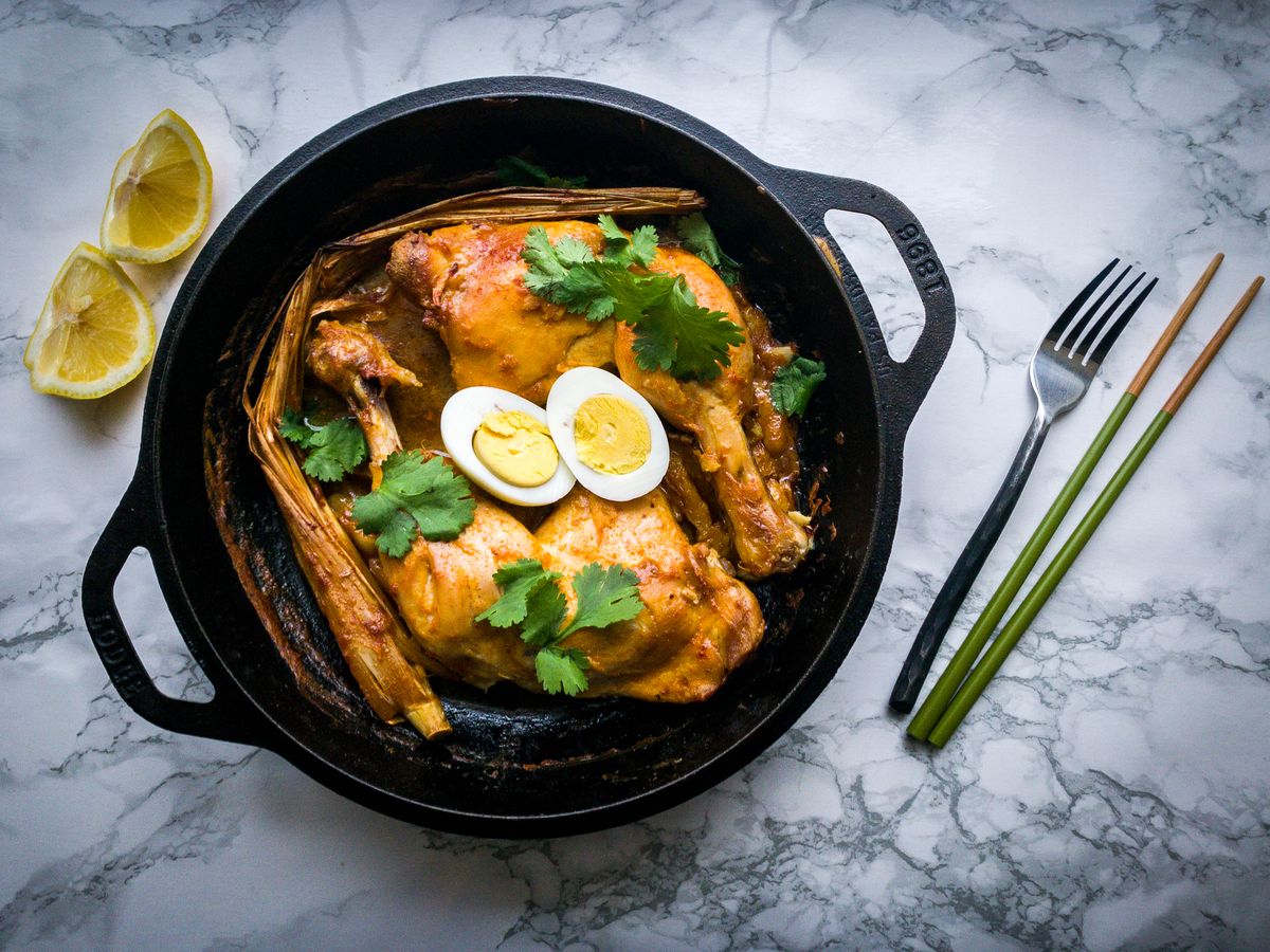 Coconut Milk Braised Chicken Legs